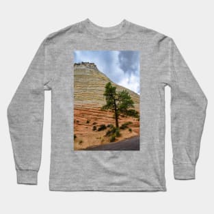Checkerboard Mesa, Zion National Park, Utah Long Sleeve T-Shirt